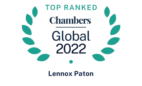 Lennox Paton ranked Top Law Firm by Chambers Global 2022